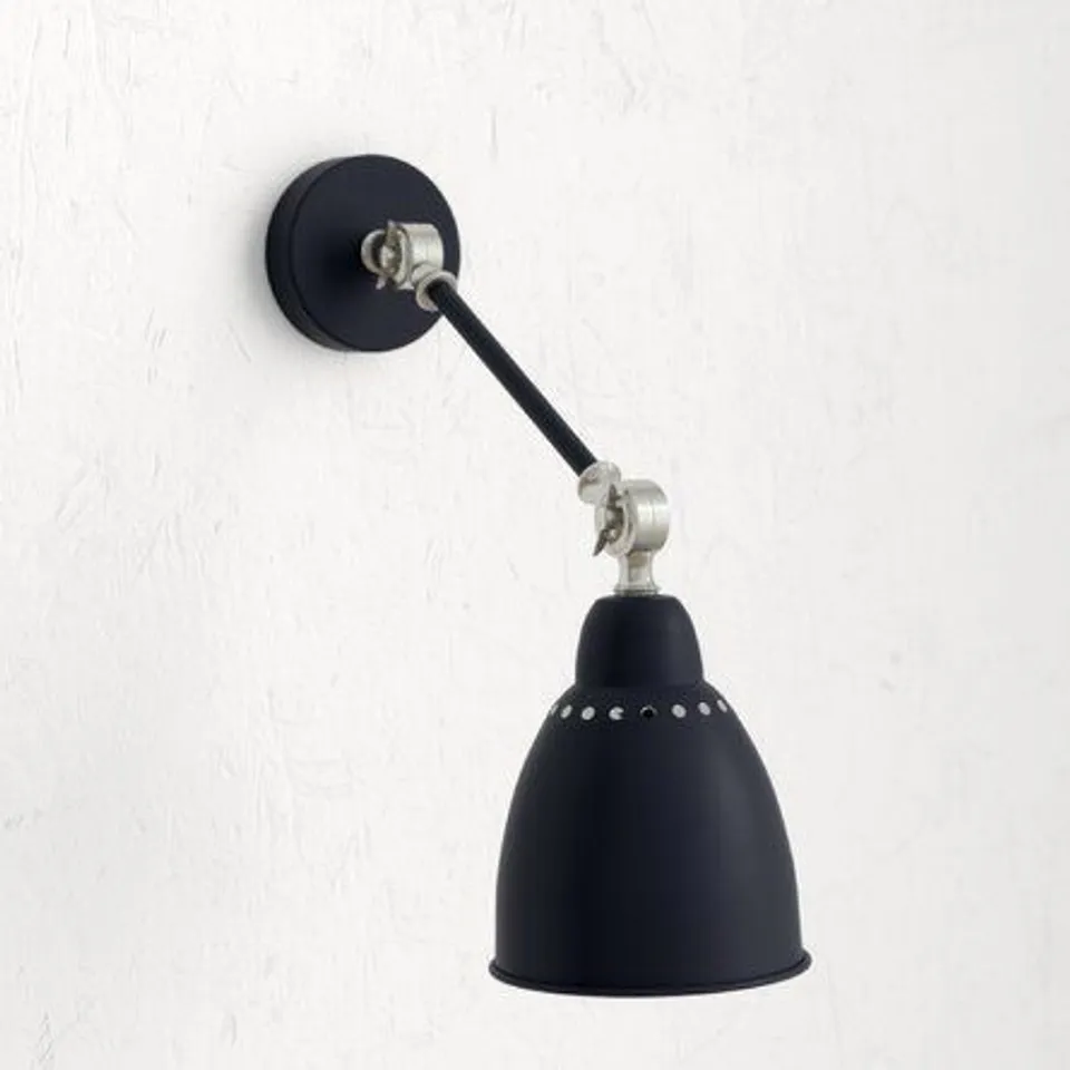 BOXED DANNY SWING ARM LAMP - BLACK FINISH