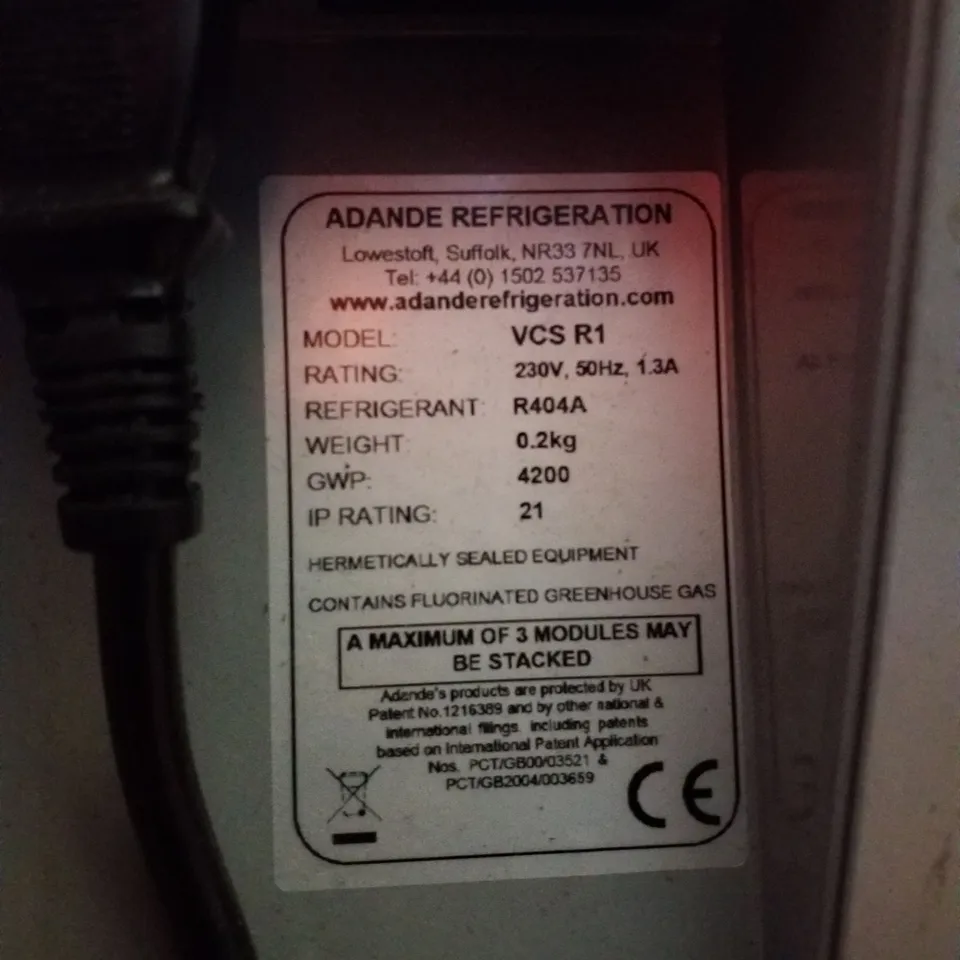 ADANDE DOUBLE FRIDGE FREEZER UNIT