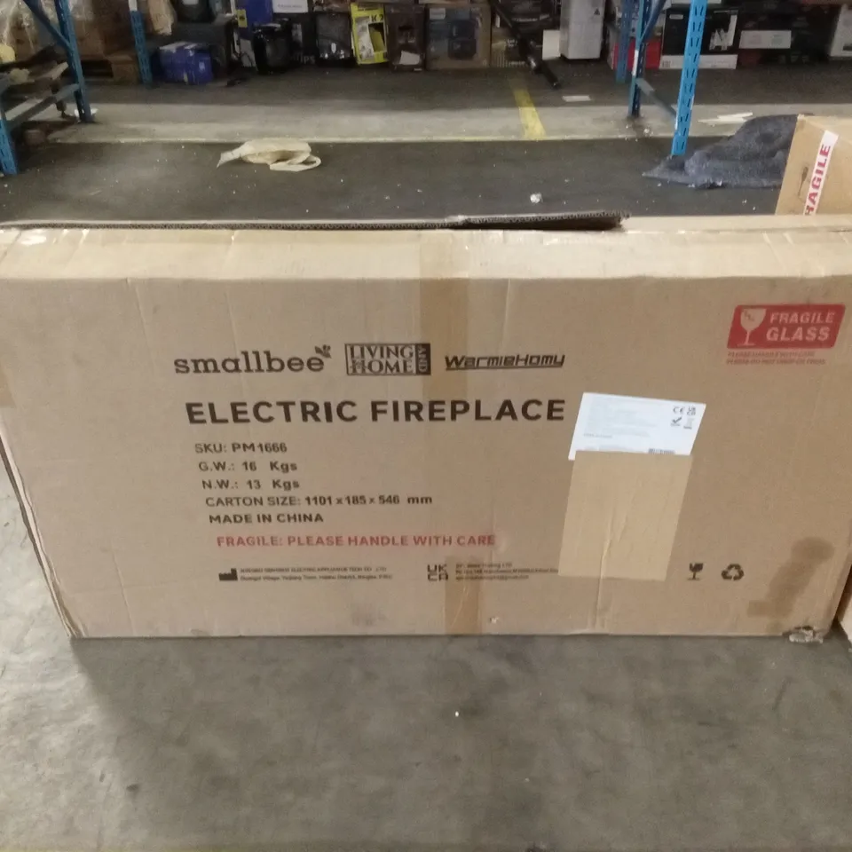 BOXED SMALLBEE PM1666 ELECTRIC INSET FIREPLACE - INSET ONLY, NO SURROUND (1 BOX)
