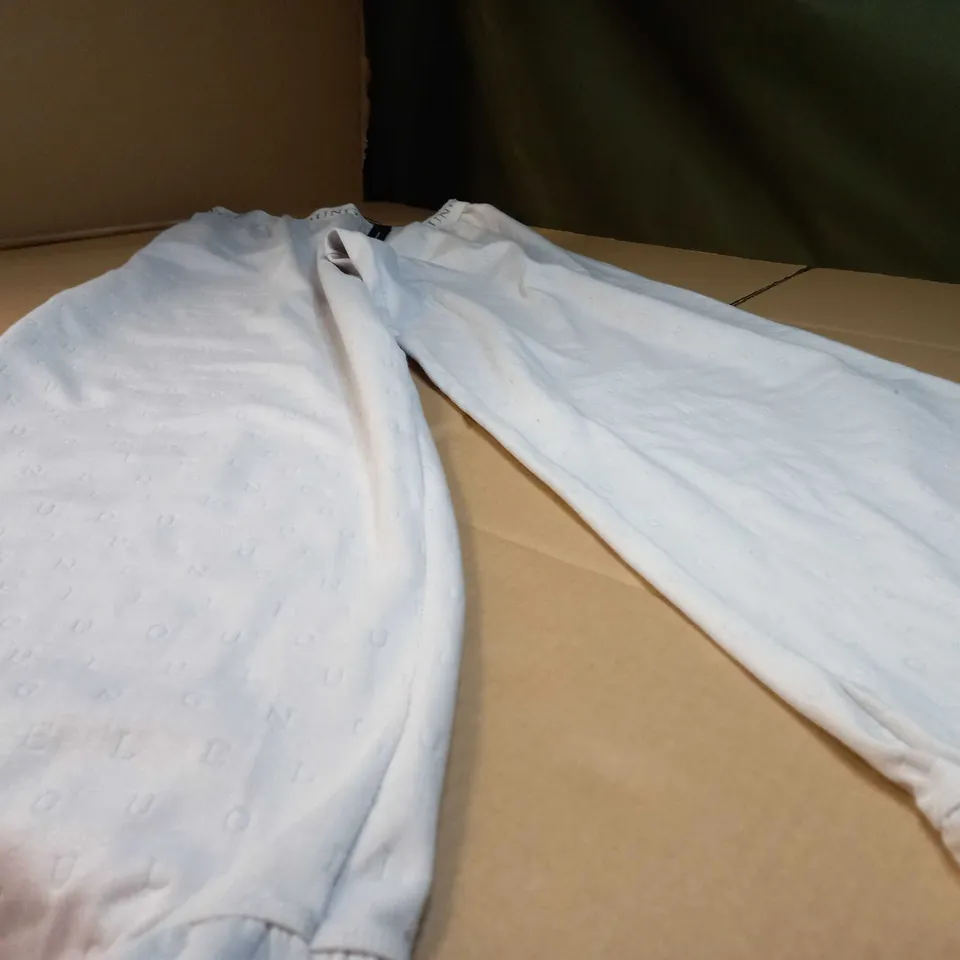 LOUNGE LIGHT GREY/LOGO FRILLED LOUNGE WEAR - SMALL