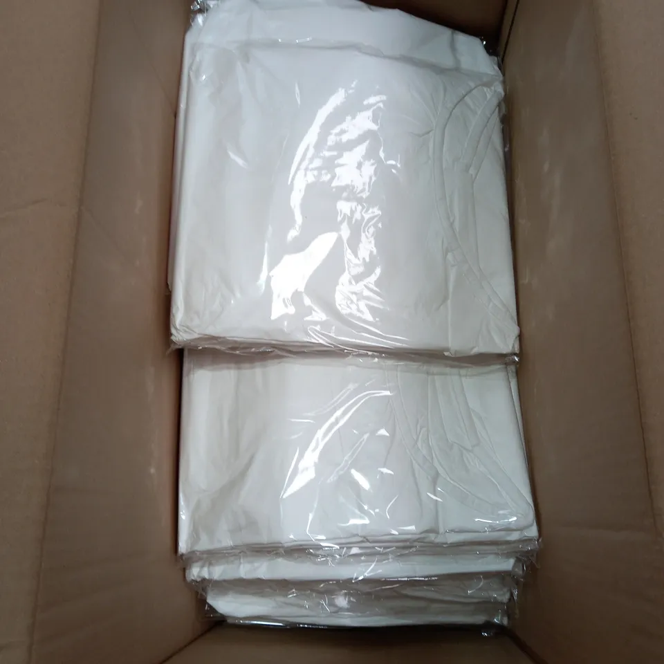 LOT OF APPROXIMATELY 50 DISPOSABLE PROTECTIVE WHITE GOWNS 