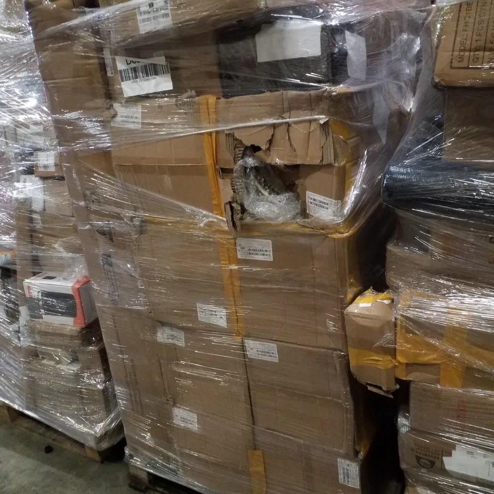 PALLET CONTAINING ASSORTED PRODUCTS INCLUDING HANGERS, BAR CHAIRS & SWIVEL JEWELLERY CABINET MIRROR