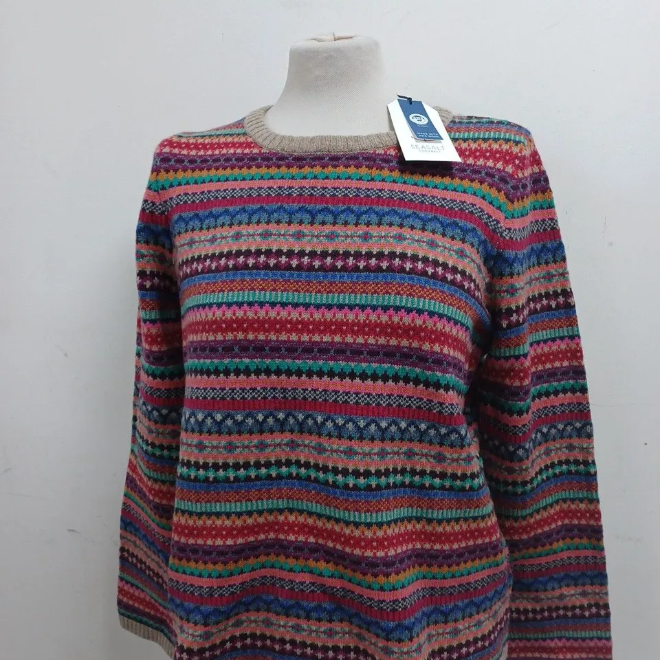 SEASALT CORNWALL PERCELLA COVE JUMPER - SIZE UK 12