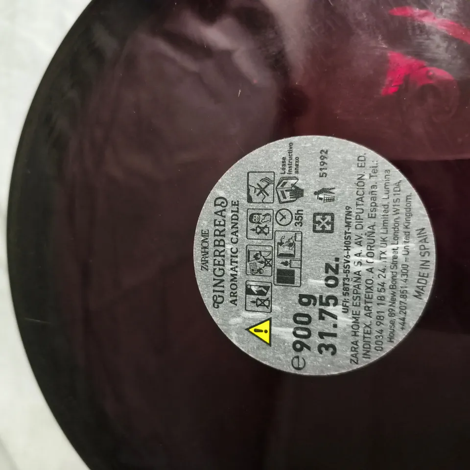 ZARA HOME GINGERBREAD AROMATIC CANDLE, 900 G – PINK MULTI-WICK TIN