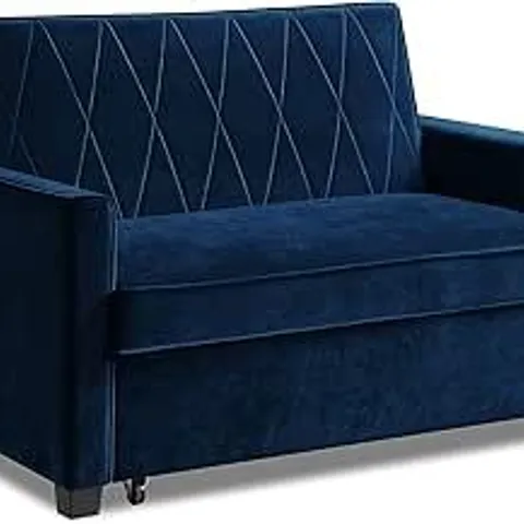 BOXED ROKOKO SERENA SOFA BED - MIDNIGHT BLUE VELVET (1 BOX)