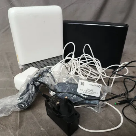 APPROXIMATELY 15 ASSORTED HOUSEHOLD PRODUCTS TO INCLUDE WIFI BOXES , ETC 