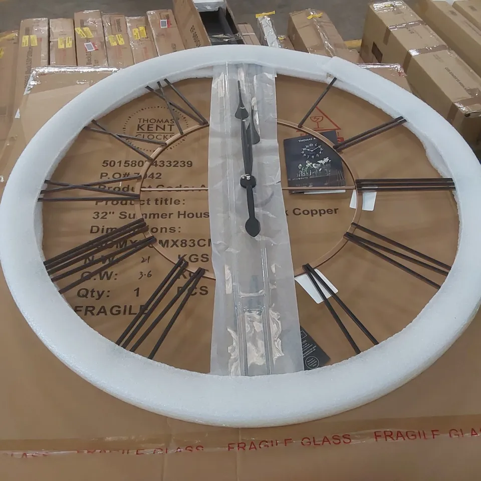 BOXED THOMAS KENT WALL CLOCK (1 BOX)