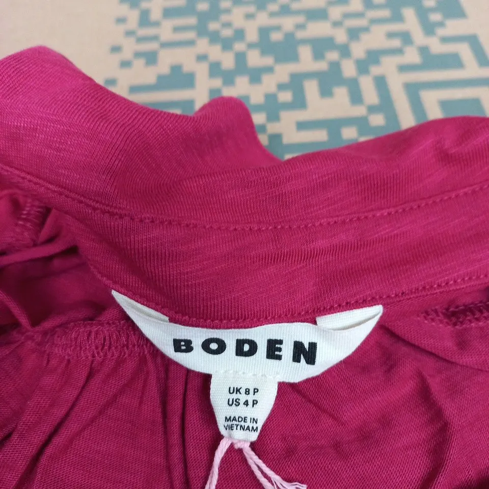 BODEN WOMEN’S PINK BUTTON-FRONT BLOUSE – UK 8P (US 4P)