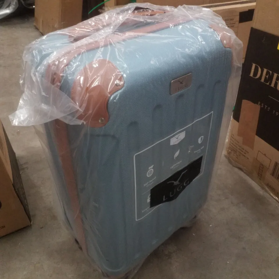 BOXED LUGG SKYWANDER 20" CABIN SUITCASE - BLUE & BROWN 