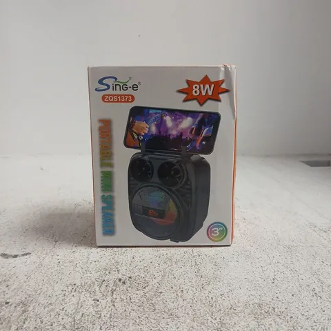 SING-E ZQS1373 PORTABLE MINI SPEAKER