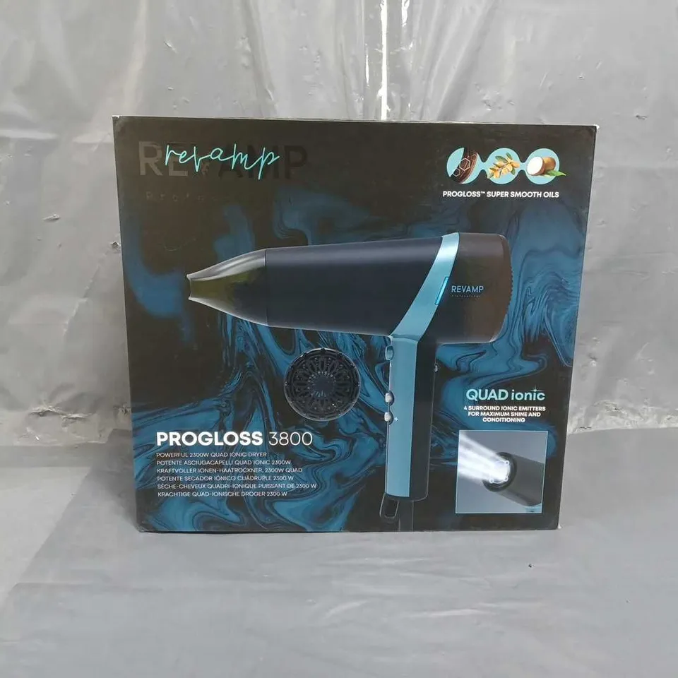 BOXED REVAMP PROGLOSS QUAD IONIC HAIR DRYER DR-3800