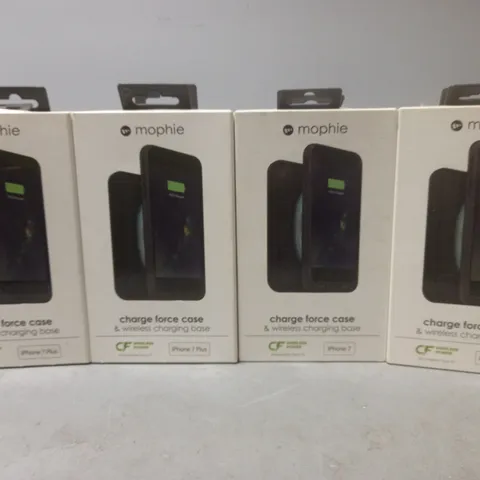 LOT OF 8 BOXED MOPHIE CHARGE FORCE CASE & WIRELESS CHARGING BASE FOT IPHONE 7 PLUS