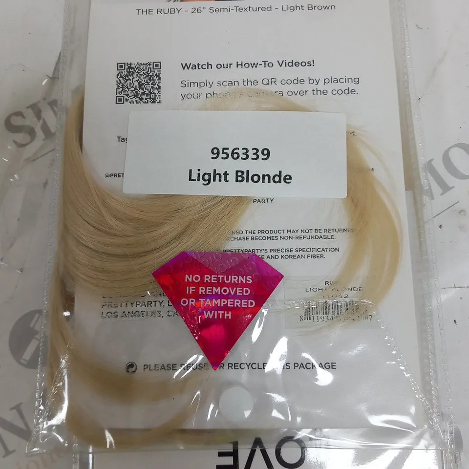 LOVE LAURA BY PRETTY PARTY THE RUBY LIGHT BLONDE HAIR EXTENSION