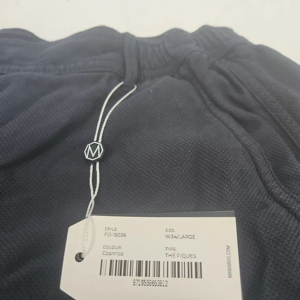 MR MARVIS AMSTERDAM NAVY SHORTS COSMOS – UK 34 (W34/LARGE)