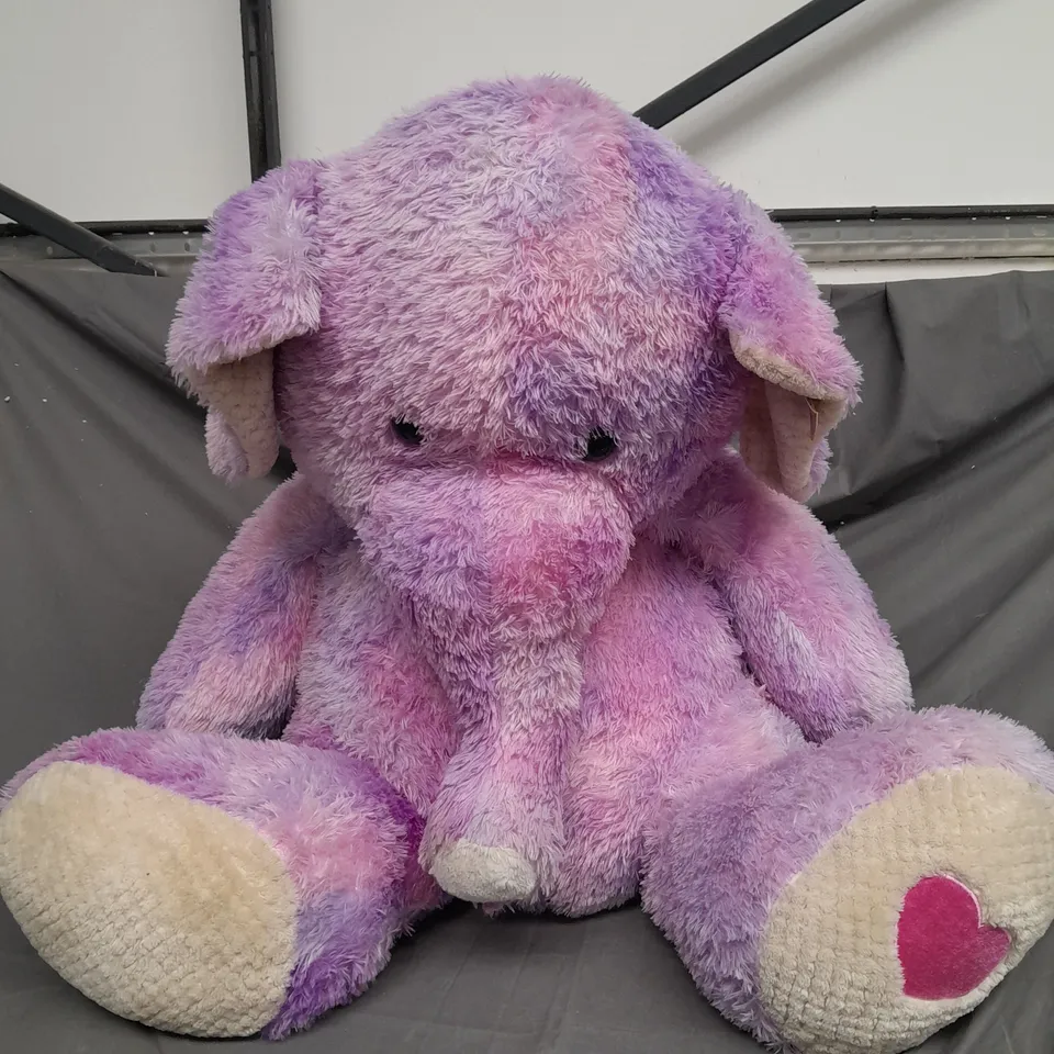 STUFFED OVERSIZED ELEPHANT TEDDY