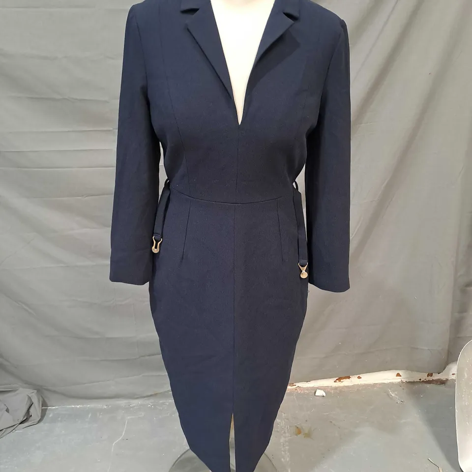 LK BENNETT DR FRANKIE DRESS NAVY SIZE 6