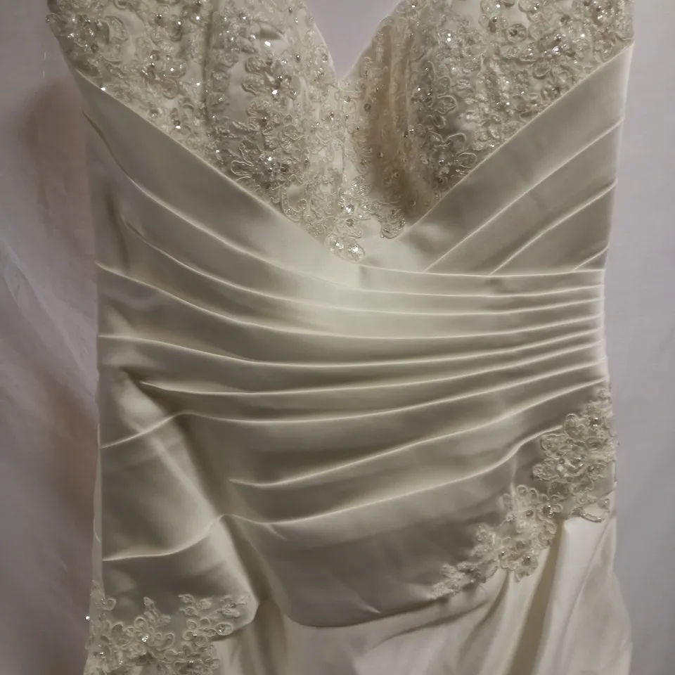 BERKETEX BRIDE EMILY FOX EF143525 WEDDING DRESS, IVORY - SIZE 12 