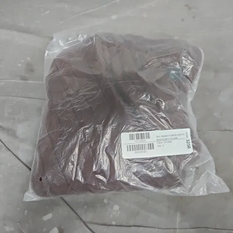 BAGGED WEEKEND COLLECTIVE CABLE KNIT FLARED TROUSERS IN CHOCOLATE - SMALL