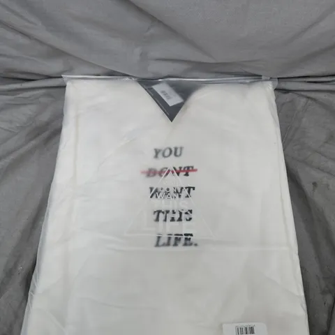 YDWTL WHITE REDLINE HOODIE – XXL