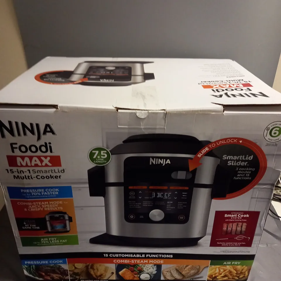 BOXED NINJA FOODI MAX 15-IN-1 SMART LID MULTI COOKER