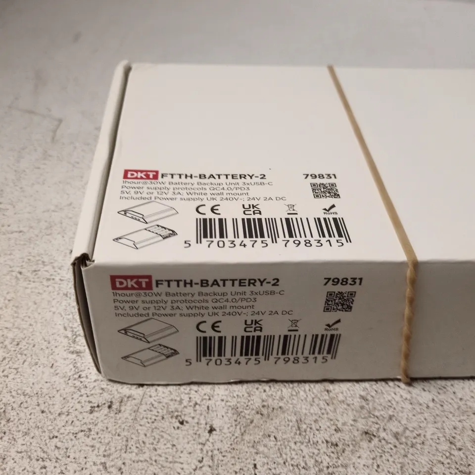 DKT FTTH-BATTERY-2 BATTERY BACKUP UNIT – 3X USB-C, UK PLUG