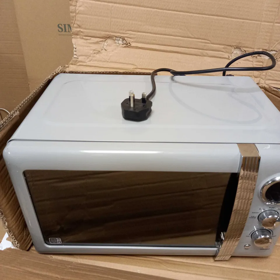SWAN RETRO 800W GREY MICROWAVE 