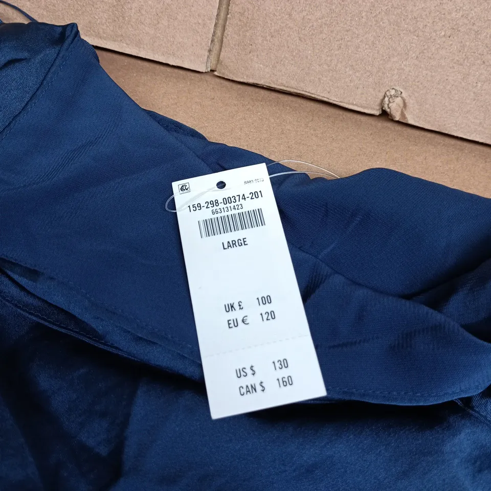 ABERCROMBIE AND FITCH BLUE DRESS LARGE TAGGED