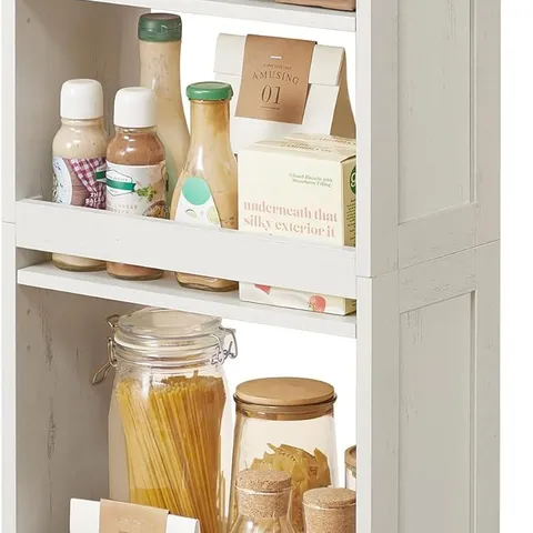 BOXED VASAGLE 4-TIER SLIM STORAGE TROLLEY