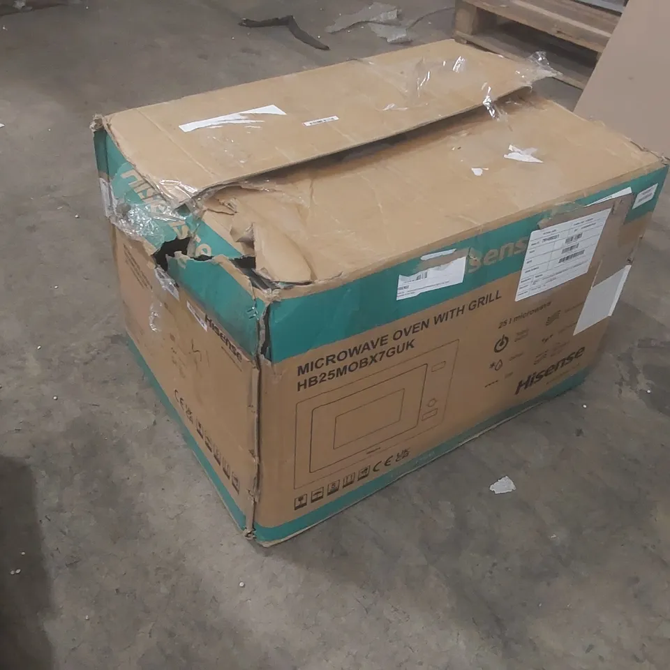 BOXED HISENSE HB25MOBX7GUK 900W BUILT IN MICROWAVE OVEN WITH GRILL