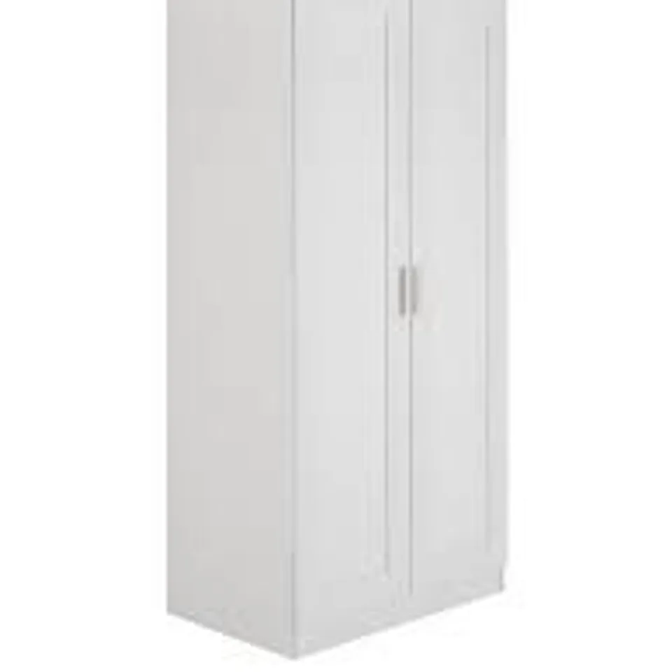 BOXED TARYN KIDS 2 DOOR WARDROBE - WHITE (2 BOXES) RRP £179