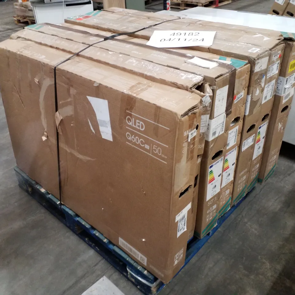 PALLET CONTAINING 7 HISENSE 4K SMART TVS 