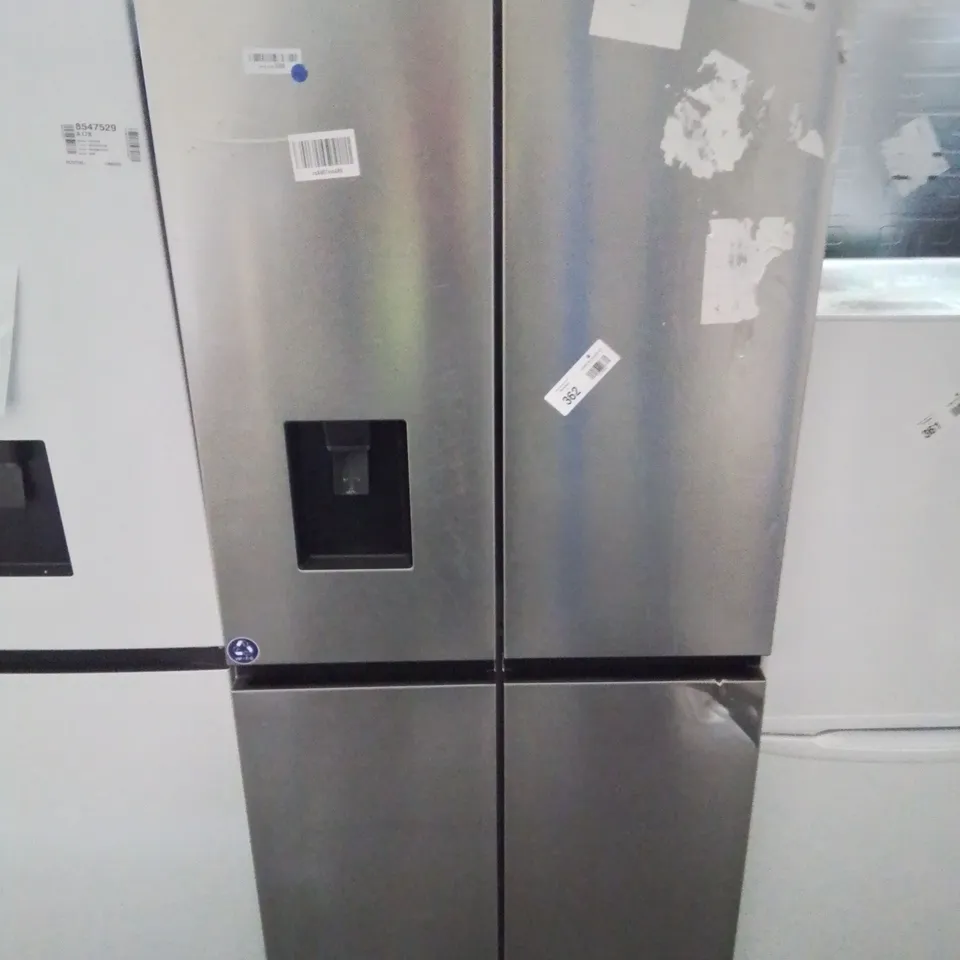 HISENSE RQ560N4WCF FREESTANDING AMERICAN FRIDGE FREEZER CROSS DOOR, NO FROST, 454 LITERS, STAINLESS STEEL - F RATED, NOISE LEVEL: 41 DECIBELS [ENERGY CLASS F]