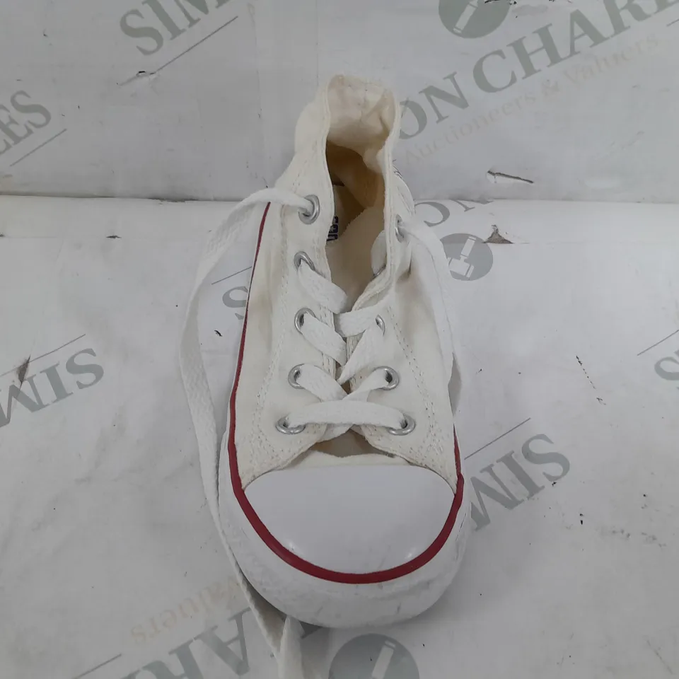 PAIR OF CONVERSE ALL STARS IN WHITE - KIDS SIZE 10