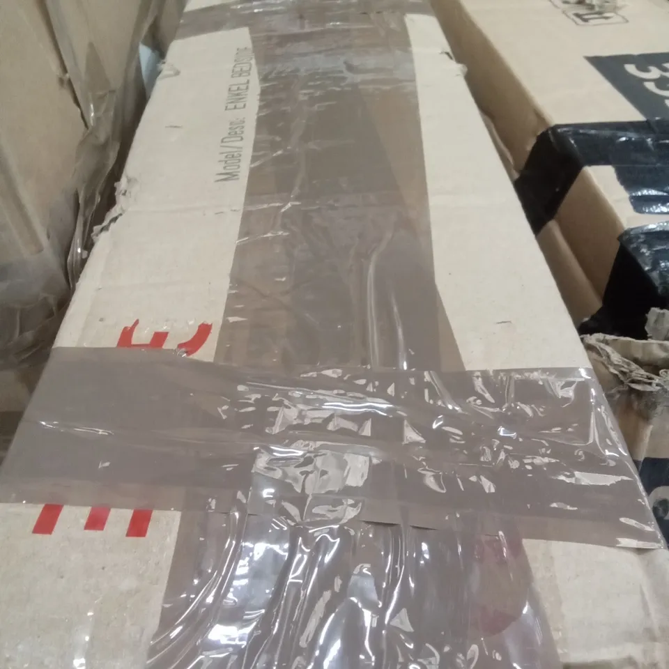 BOXED ENKEL BEDSIDE TABLE - WHITE MATT 