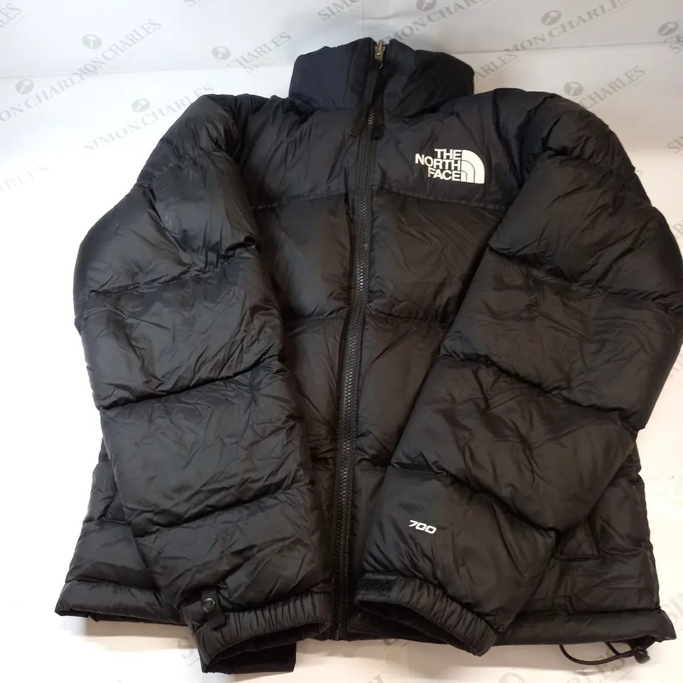 THE NORTH FACE 700 NUPTSE PUFFER COAT IN BLACK SIZE XS