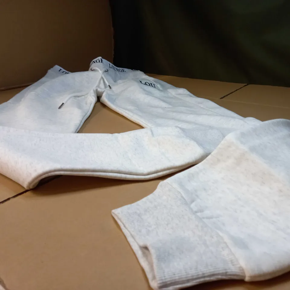 LOUNGE STONE MARL/LOGO JOGGERS/LOUNGE WEAR - XL