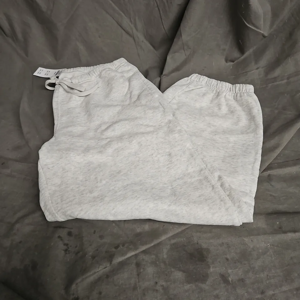 HOLLISTER TIE FRONT JOGGERS IN LIGHT GREY SIZE M