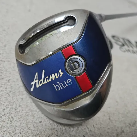 ADAMS BLUE GOLF DRIVER WITH ALDILA SUNTECH SHAFT, 55G, S FLEX