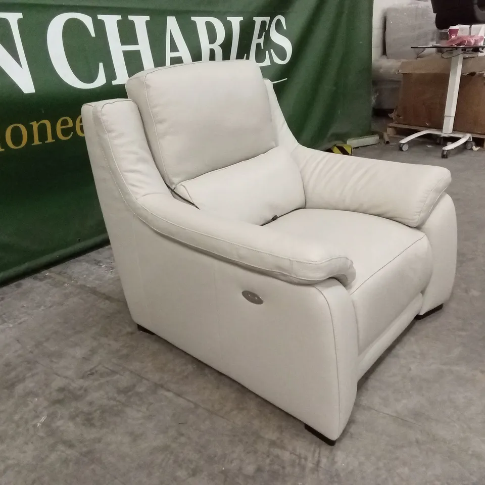 QUALITY DESIGNER ITALIAN MADE DEGANO LEATHER ELECTRIC RECLINER ARMCHAIR