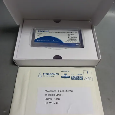 BOXED MYOGENES HEALTH AND WELLBEING TESTING KIT