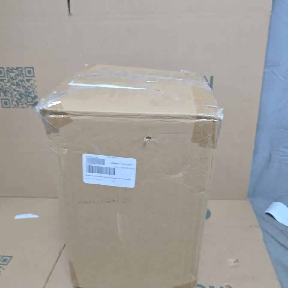 GARDEN STORIES OUTDOOR SOLAR LEAF PATTERN CYLINDRICAL LANTERN