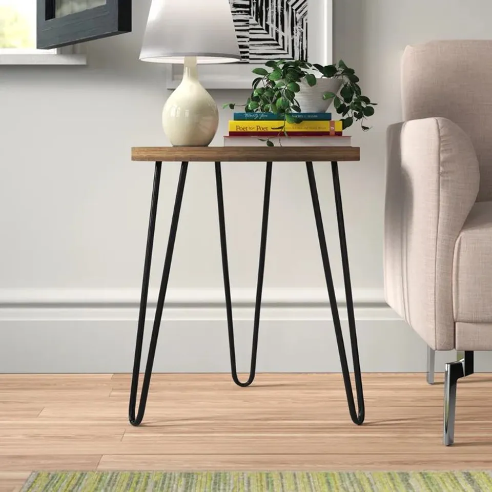 BOXED ACEVEDO SIDE TABLE WEATHERED OAK