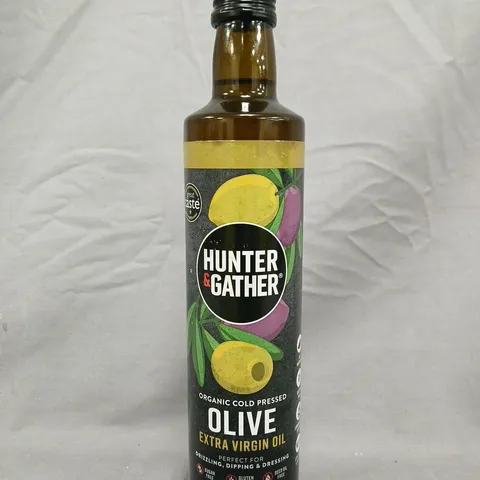 HUNTER & GATHER ORGANIC COLD PRESSED OLIVE EXTRA VIRGIN OIL (500ML)