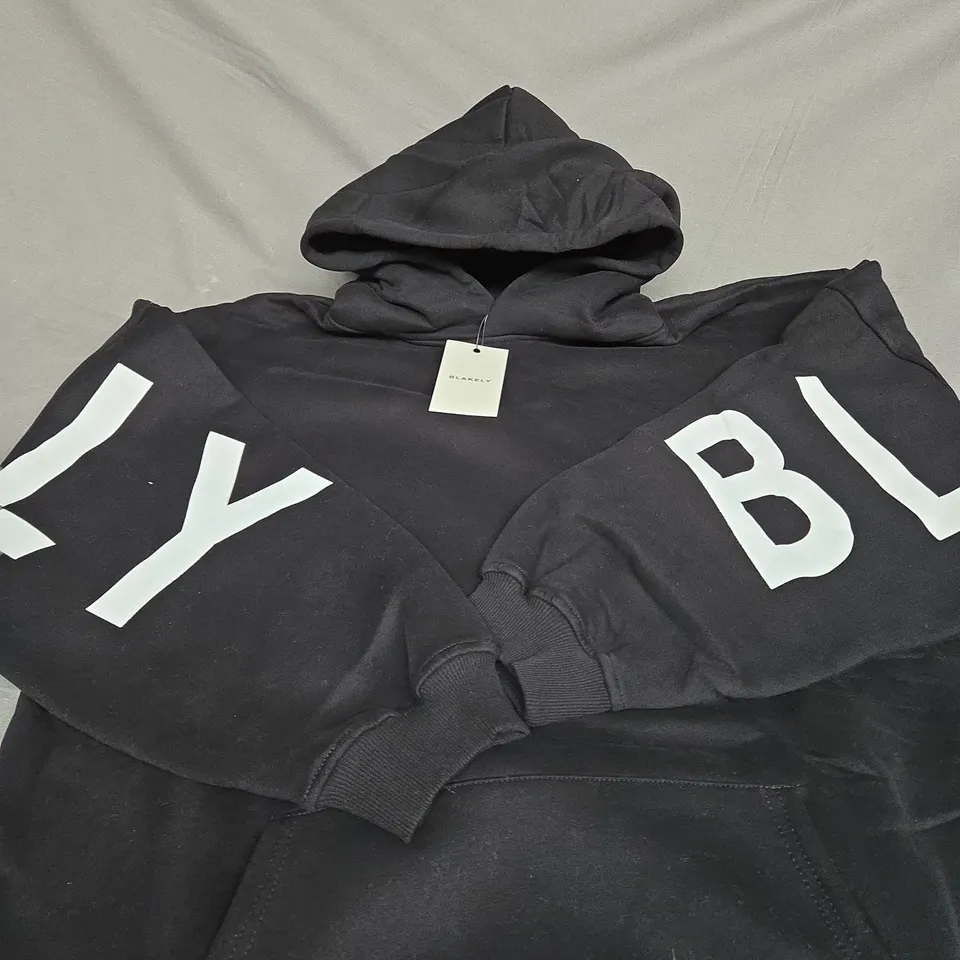 BLAKELY SLOGAN HOODIE SIZE 2XL