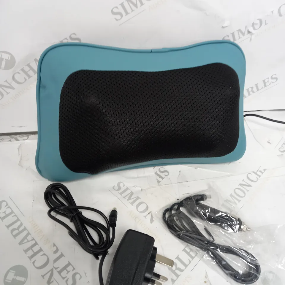 BOXED MO CUSHLE SHAITSU NECK BACK MASSAGER PILLOW WITH HEAT