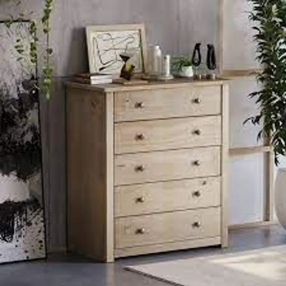 BOXED SOMERS 5 DRAWER CHEST (1 BOX)