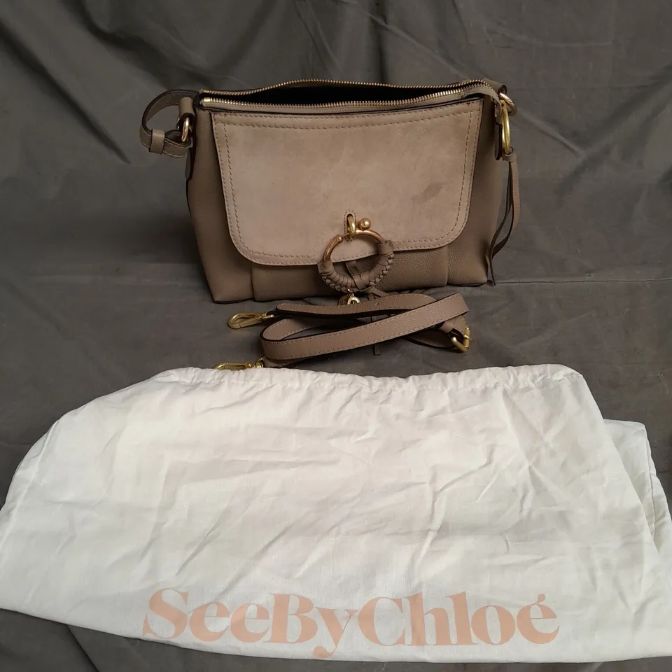SEEBYCHLOE CROSSBODY HANDBAG IN TAUPE PEBBLE ONE SIZE