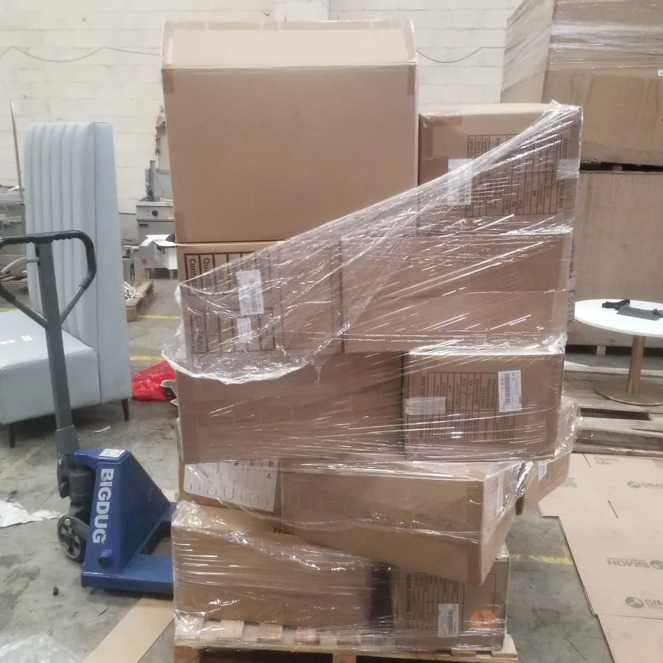 PALLET OF APPROXIMATELY 141 BRAND NEW WOMEN'S QUALITY DESIGNER CLOTHING ITEMS TO INCLUDE; SIMPLY BE FAUX WOOL BIKER, JD WILLIAM'S PADDED COAT COLOUR GREEN, SIMPLY BE TEDDY BIKER COLOUR NEUTRAL