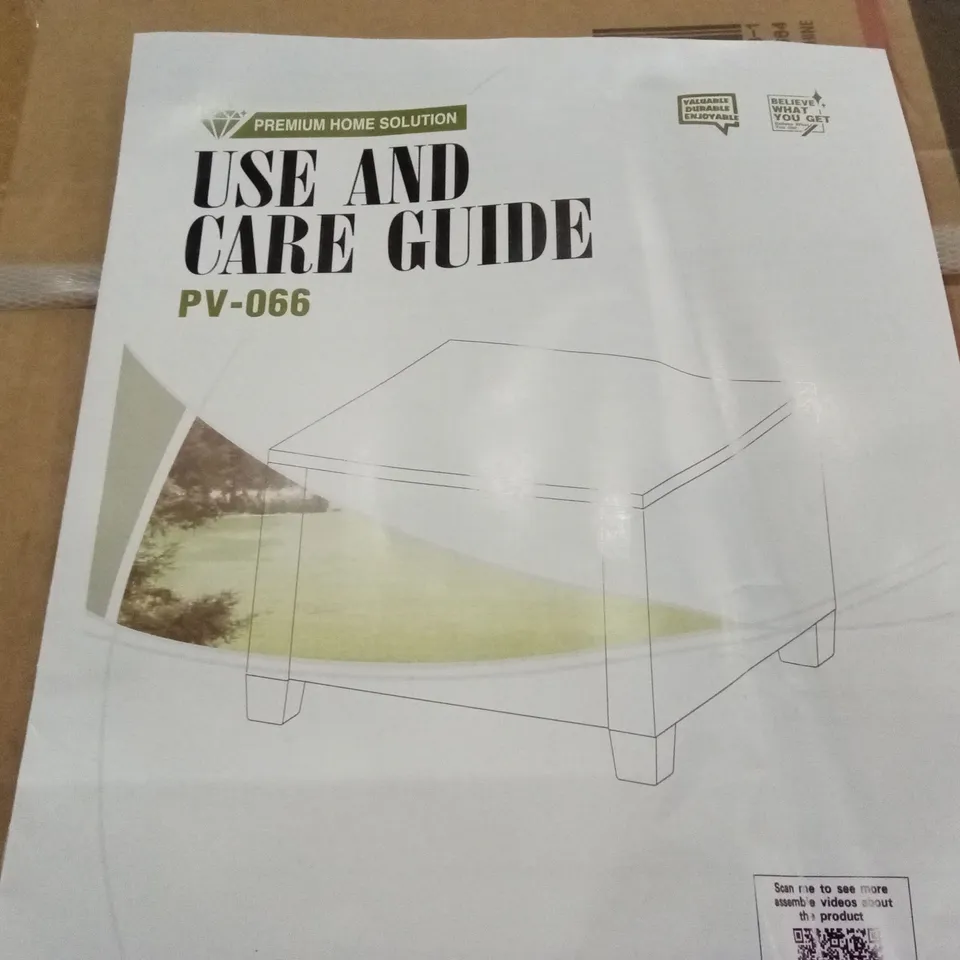 BOXED OUTDOOR PATIO GARDEN RATTAN WICKER COFFEE TABLE