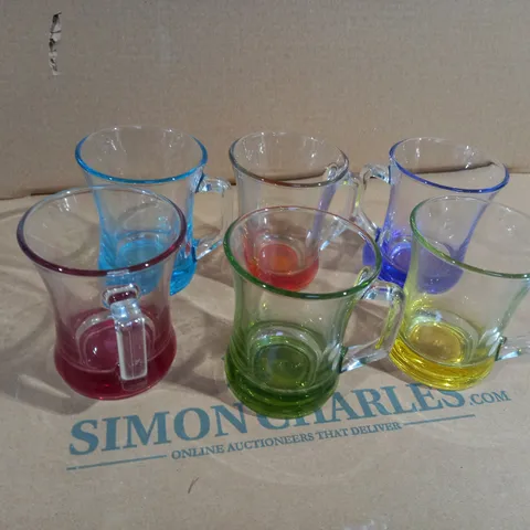 SET OF 6 GLASSWARE DRINKING GLASSES
